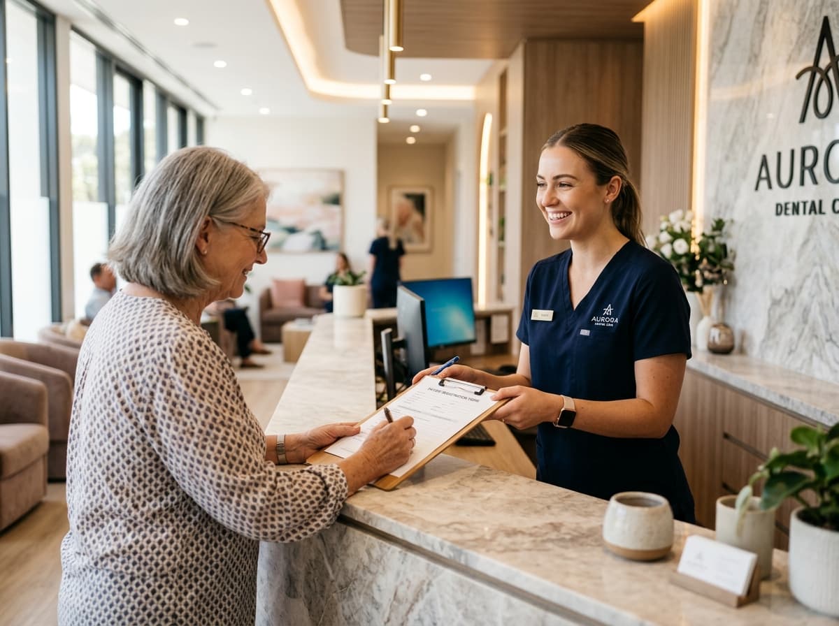 Dental front-office reception verification